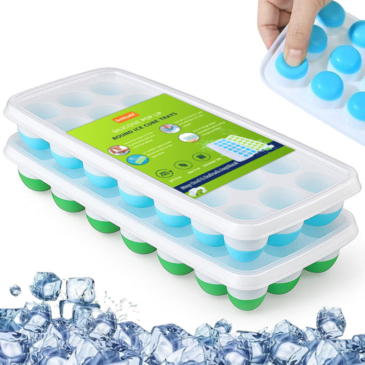 Solitude Round Pop Up Ice Cube Mold Trays