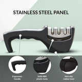 3 Stage Knife Sharpener with Non Slip Base