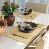 Dining Table Placemats, Heat Resistant Woven PVC (Set of 6)