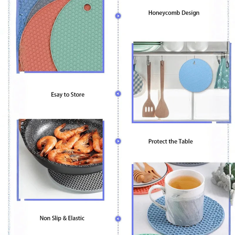 Silicone Trivet Mats (4 PCS)