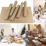 Dining Table Placemats, Heat Resistant Woven PVC (Set of 6)