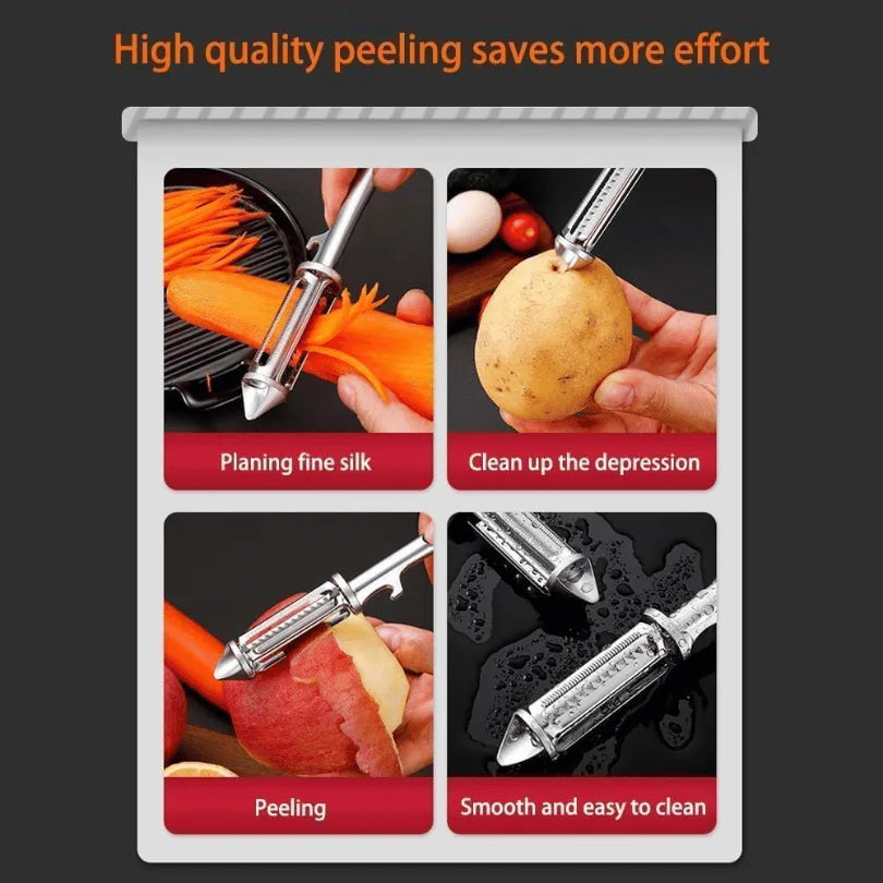 Multi-functional Julienne Peeler