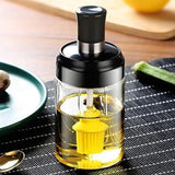 Glass Oil Dispenser Bottle with Silicone Basting Brush
