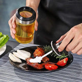 Glass Oil Dispenser Bottle with Silicone Basting Brush