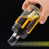Glass Oil Dispenser Bottle with Silicone Basting Brush