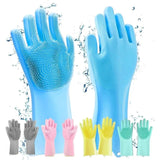 Magic Silicone Cleaning Gloves With Bristles