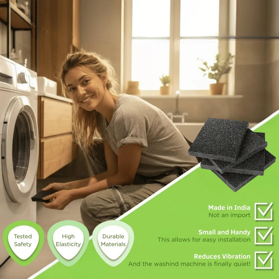 Anti-Vibration Rubber Washer Mat (Set of 4)