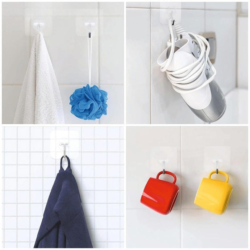 Pack of 10 Round Wall Hooks