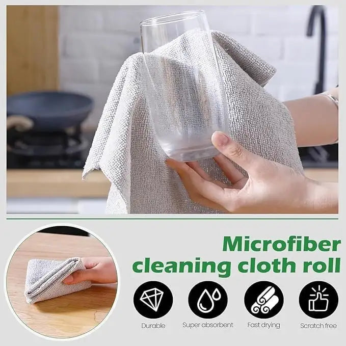 Microfiber Cleaning Cloth Roll (20 Sheets)