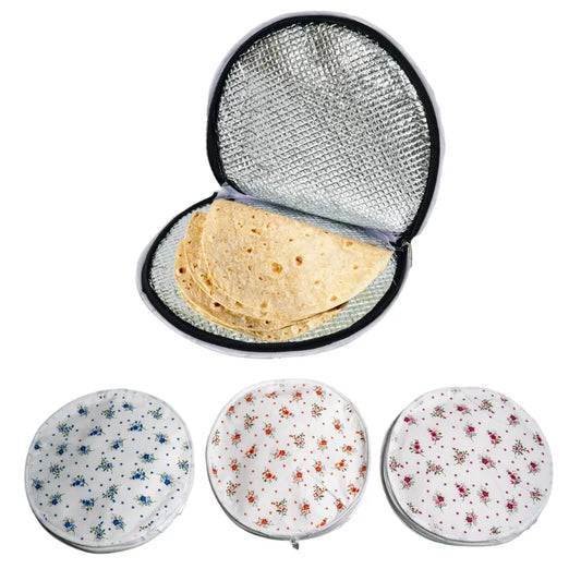 Insulated Roti Cover with Zip for Hot Rotis