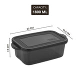 Fridge Storage Containers with Clip Lock Lids (Set of 6)