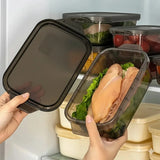 Fridge Storage Containers with Clip Lock Lids (Set of 6)