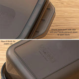 Fridge Storage Containers with Clip Lock Lids (Set of 6)