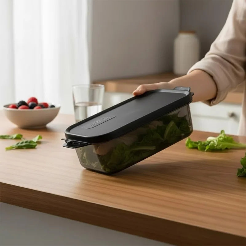 Fridge Storage Containers with Clip Lock Lids (Set of 6)