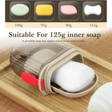 Travel Friendly Soap Holder (Pack of 2) | Portable Leak-Resistant Soap Case with Drain Tray
