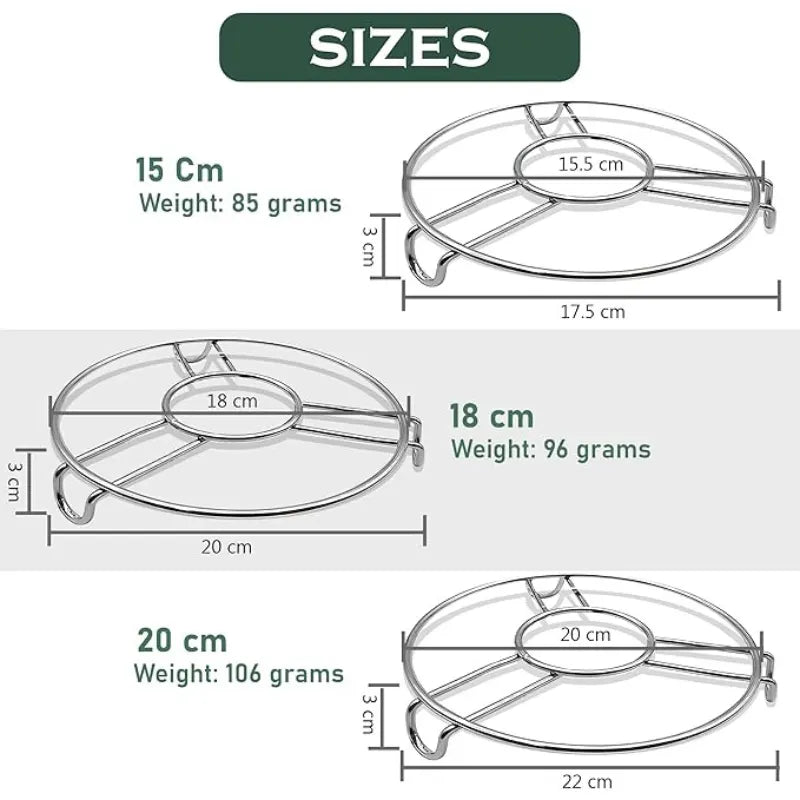 Multi-Size Kitchen Trivets (Pack Of 3)