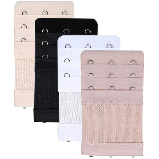 Bra Extender 3 Hooks (Pack Of 4)