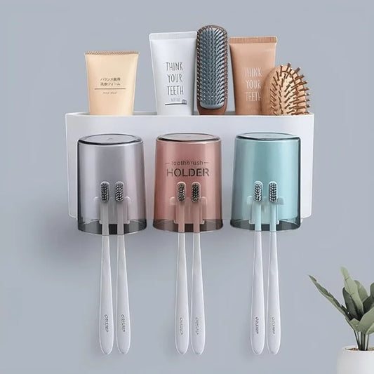 Toothbrush Holder Wall Mounted (3 Cups)