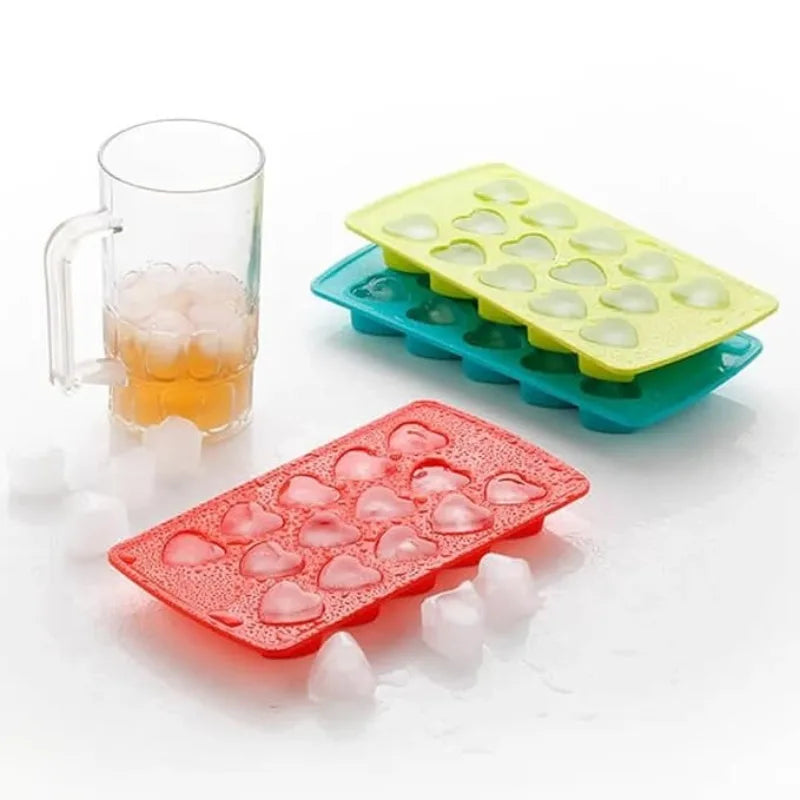 Heart Shape Ice Cube Tray (Pack of 2)