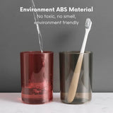Wall Mounted Toothbrush Holder with 4 Cups | Multi-Compartment Bathroom Organizer