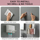 Toothbrush Holder Wall Mounted (2 Cups)