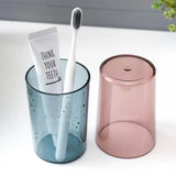 Wall Mounted Toothbrush Holder with 2 Cups | Multi-Compartment Bathroom Organizer