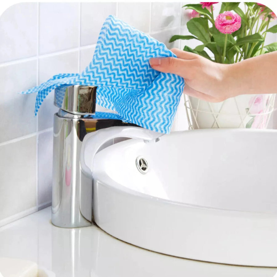 Kitchen Towel Rolls, Reusable Multipurpose Cleaning Wipes (Pack of 2)