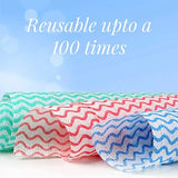 Kitchen Towel Rolls, Reusable Multipurpose Cleaning Wipes (Pack of 2)
