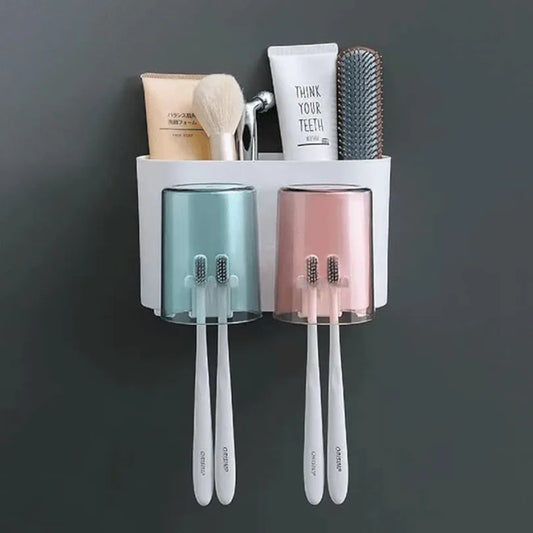 Toothbrush Holder Wall Mounted (2 Cups)