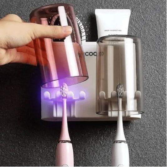 Toothbrush Holder Wall Mounted (2 Cups)