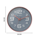 Scout Classic Analog Wall Clock (Grey)