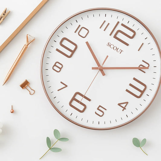 Scout Classic Analog Wall Clock (White)