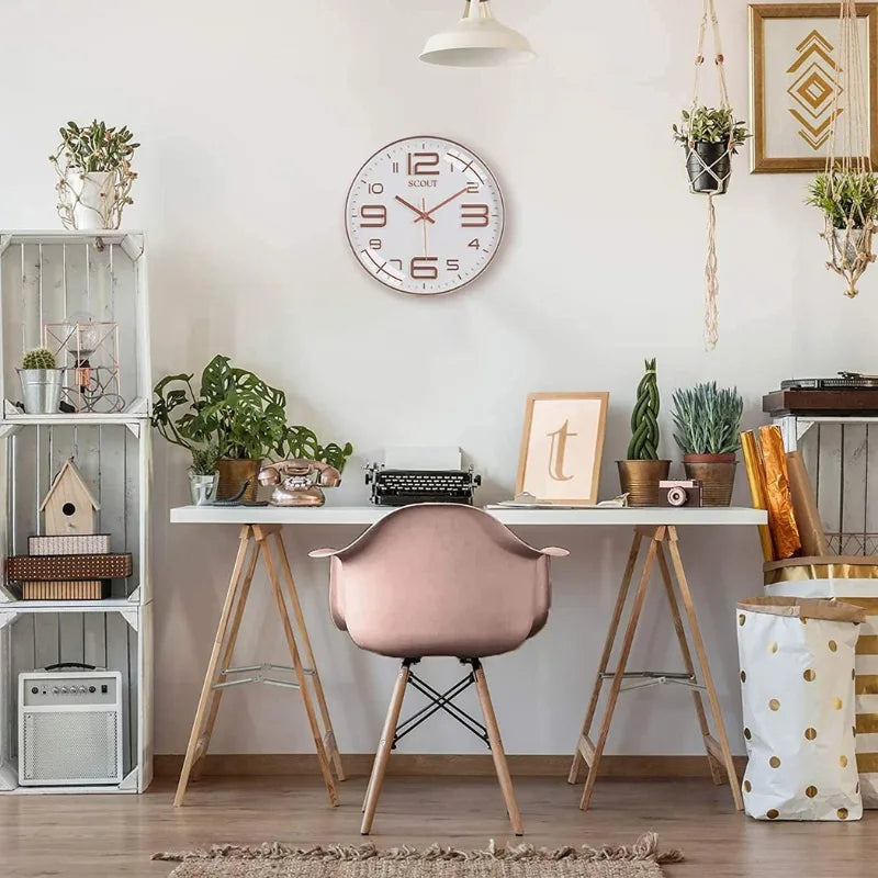 Scout Classic Analog Wall Clock (White)