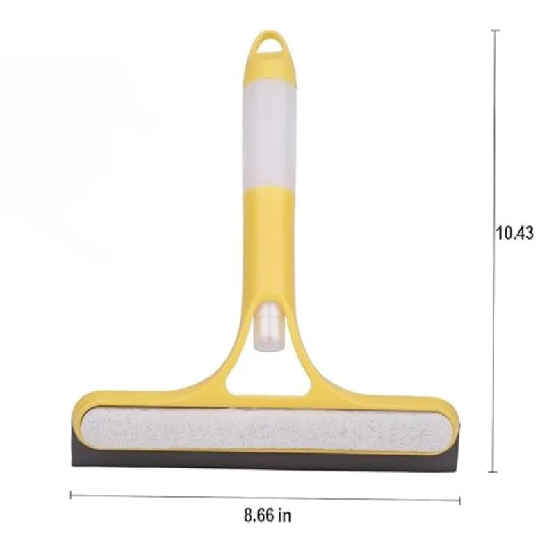 3-in-1 Window Cleaning Scraper with Spray Squeegee