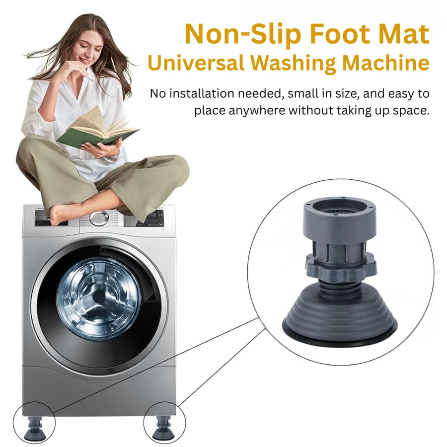 Load Anti-Vibration Pads for Washing Machine | Heavy-Duty Shock Absorbing Rubber Pads