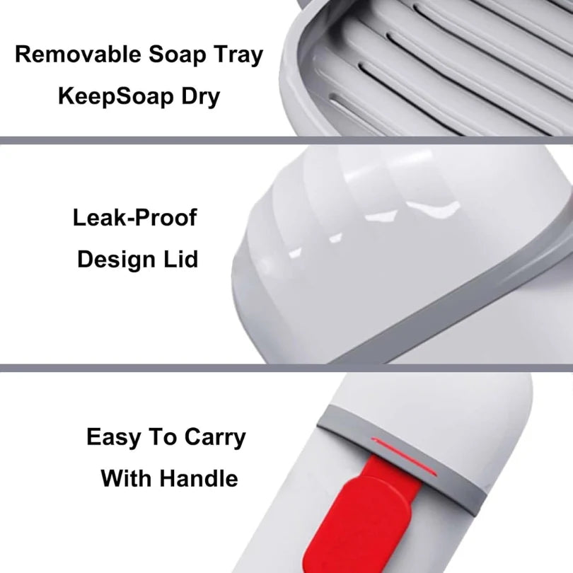 Travel Friendly Soap Holder (2 Pcs)