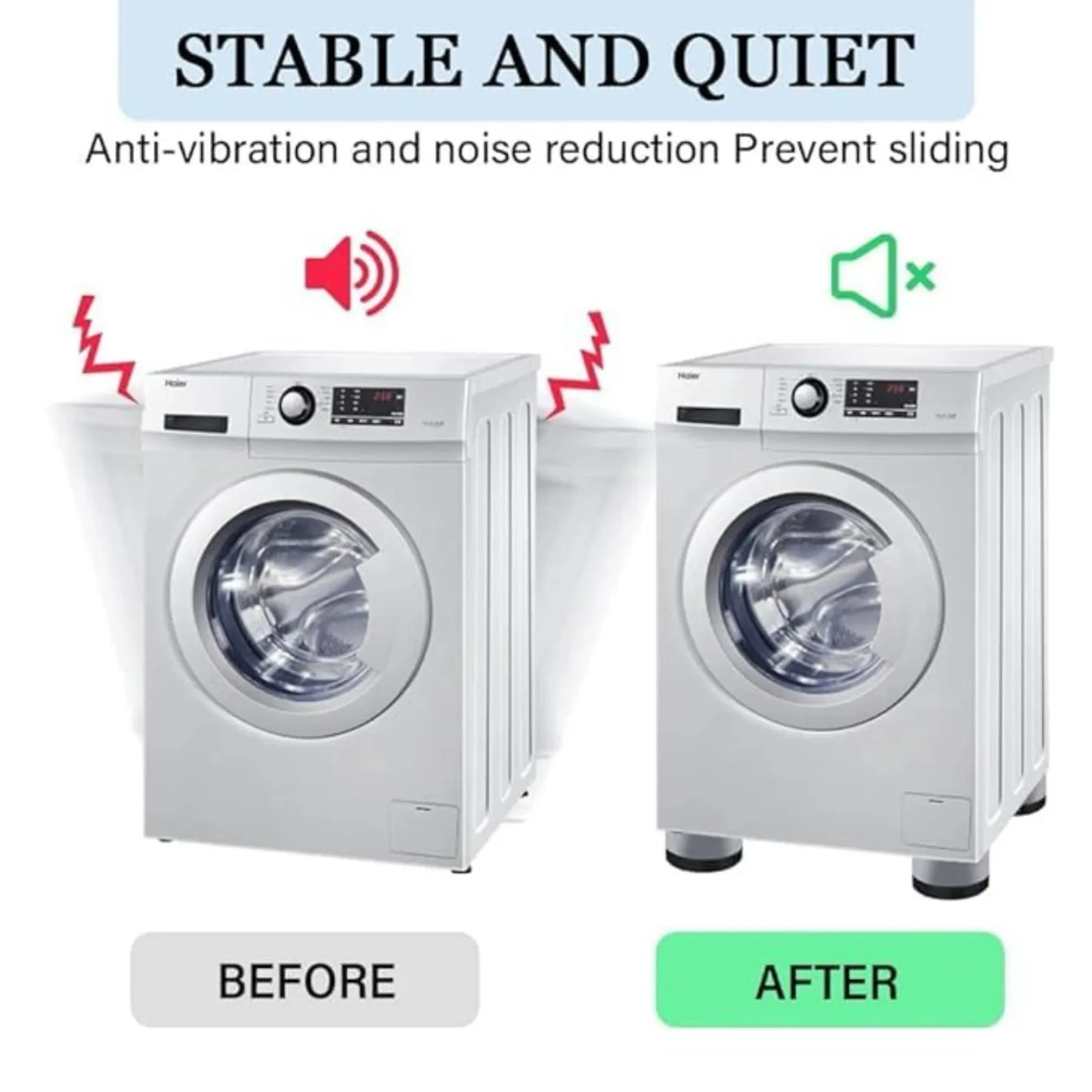 Zerfa Washing Machine Anti-Vibration Washer Pads