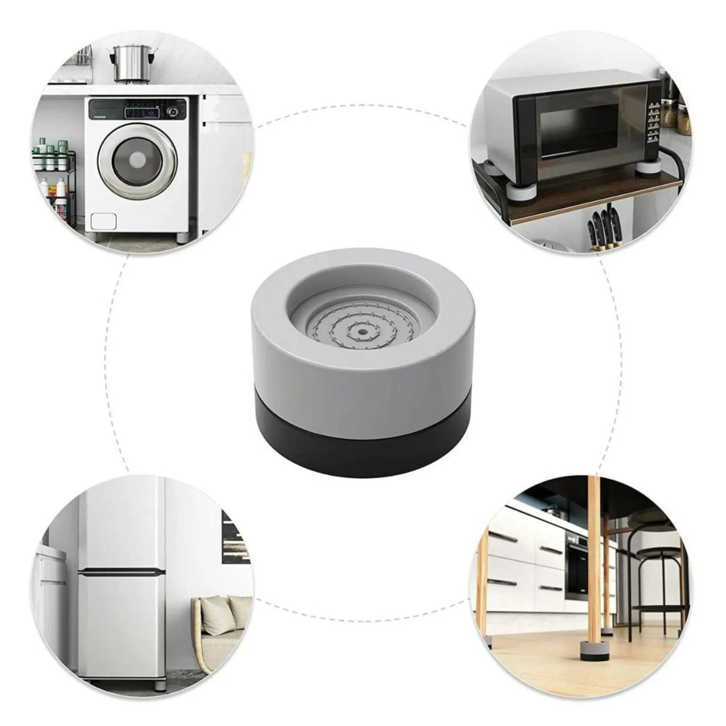 Zerfa Washing Machine Anti-Vibration Washer Pads