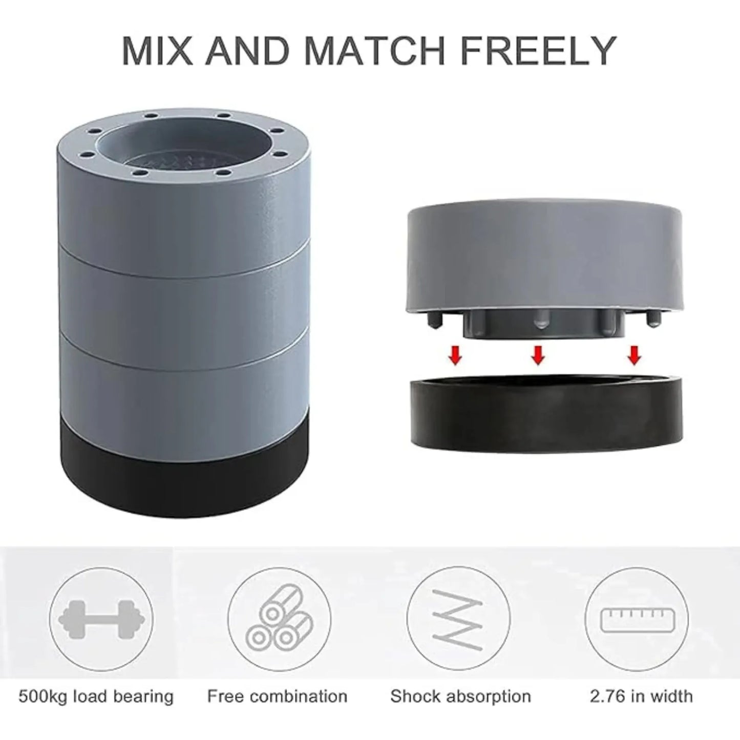 Zerfa Washing Machine Anti-Vibration Washer Pads