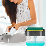 2-in-1 Soap Dispenser with Sponge Holder