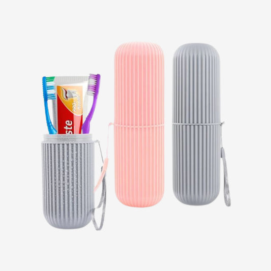 Portable Capsule Toothbrush and Toothpaste Holder