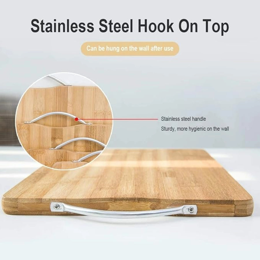 Bamboo Cutting Board, Knife-Friendly Kitchen Essential