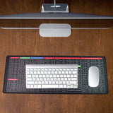Large Extended Gaming Mouse Pad with Shortcut Guide