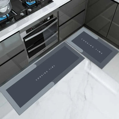 4-Layer Anti-Slip Kitchen Floor Mat Set (2 Pieces)