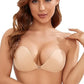 Strapless Sticky Push up Lift Bra (Beige)