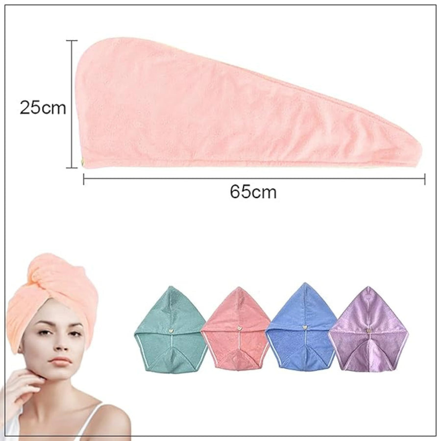 Microfiber Hair Towel Quick Dry Super Absorbent Hair Wrap