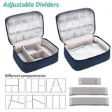 Double Layer Travel Electronics Organizer Bag