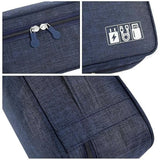 Double Layer Travel Electronics Organizer Bag