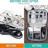 Double Layer Travel Electronics Organizer Bag