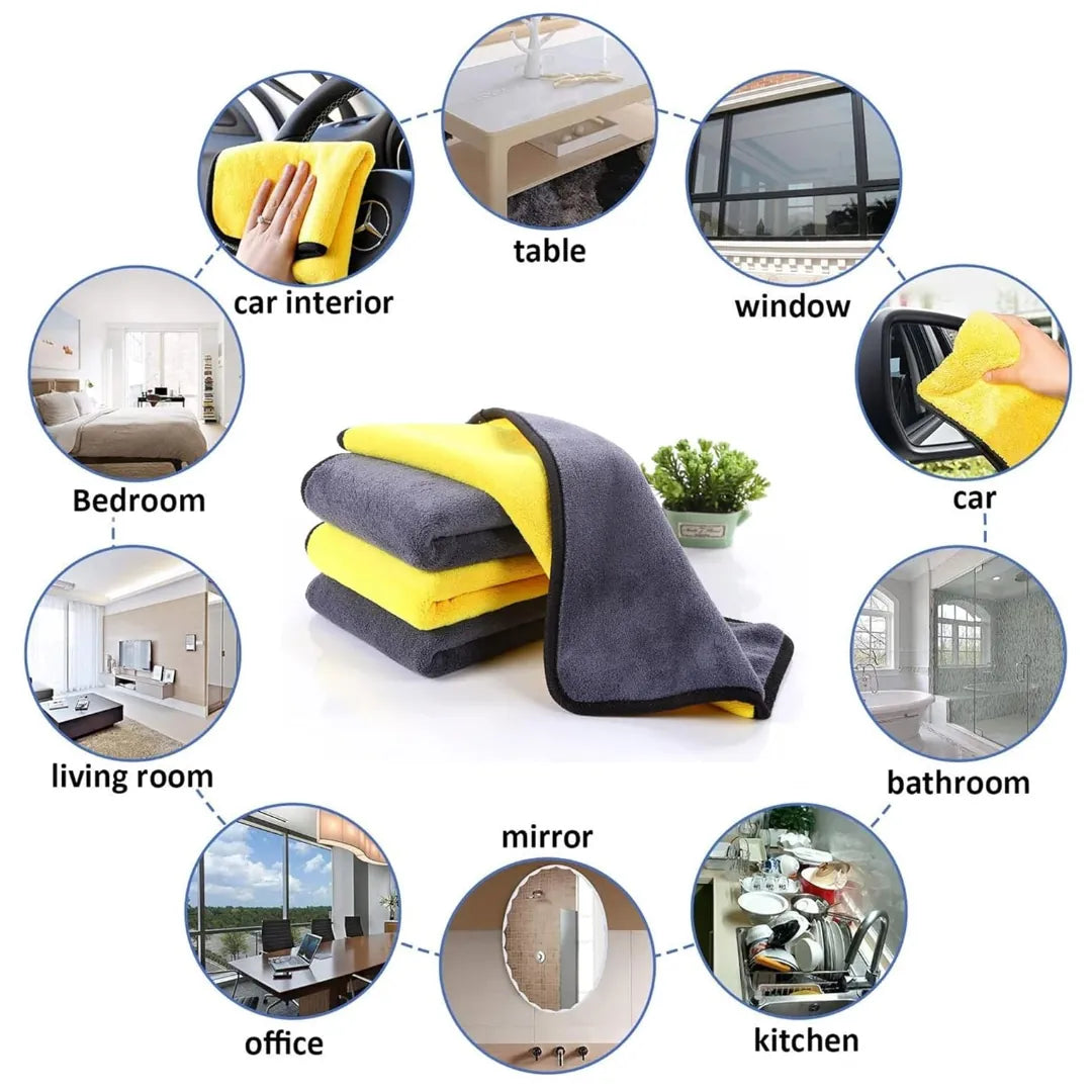 Solitude Microfiber Towel Cloth 40 x 40 cms, 400 GSM